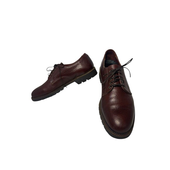 H. S. TRASK Shoes Mens 11 N Oxford Leather Authentic Bison Lace Up U.S.A. - Picture 1 of 16